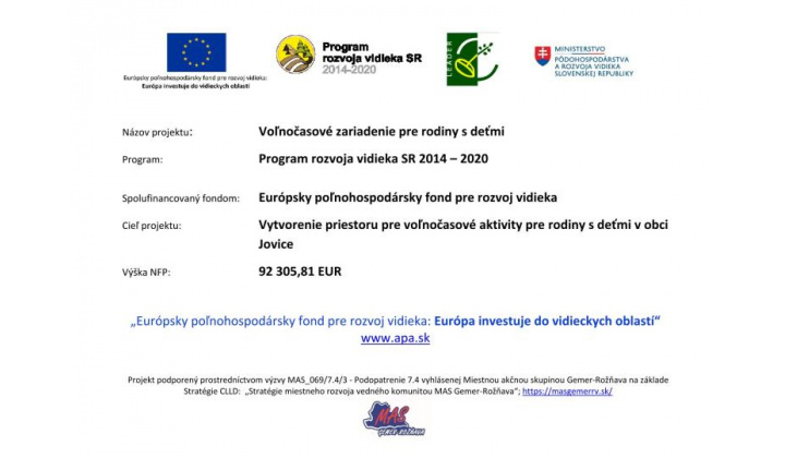 Fotka - Voľnočasové zariadenie pre rodiny s deťmi