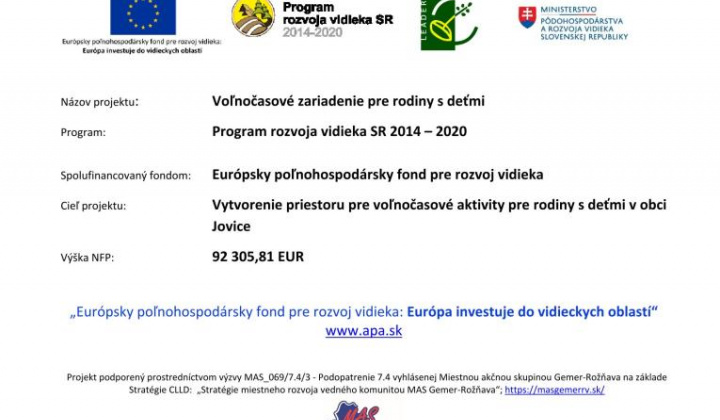 Fotka - Voľnočasové zariadenie pre rodiny s deťmi